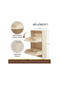 Resim Alv-102 Alveon Metal Ayakkabılık Krem 