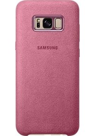 Resim Galaxy S8 Plus İle Uyumlu Alcantara Cover Pembe Ef-xg955apegww 