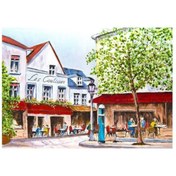 Resim Keskin 68*48 1000 Li Yapboz Köşedeki Kafe 