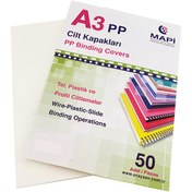 Resim 450 MİC.PP A3 KAPAK BEYAZ 50 AD. Mapi