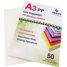 Resim 450 MİC.PP A3 KAPAK BEYAZ 50 AD. 