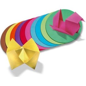Resim Folia Yuvarlak Origami Kağıdı 10 Renk 500 Adet 18 Cm. Çap (219885697) 