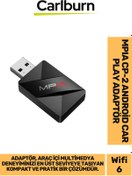 Resim Carlburn Premium Bluetooth 5.4 Tak Çalıştır Hızlı Wifi 6 Teknolojisi MPIA CP-2 Android Car Play Auto Adaptör 