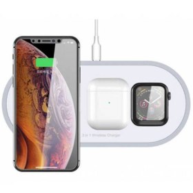 Resim Ally Polham 3in1 Wireless Şarj Kablosuz Şarj Iphone Apple Watch Airpods Şarj Huawei Samsung Xiaomi Şarj 