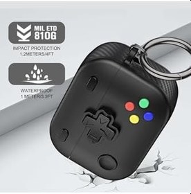 Resim Apple AirPods 4. Nesil/ANC Kılıf GamePad Tasarımı Kilitli Kapak Lacivert, 87007176 