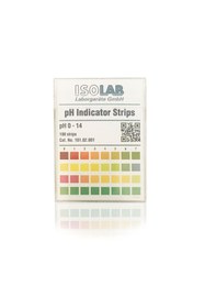 Resim ISOLAB Ph Test Kağıdı 0-14ph 100ad. 