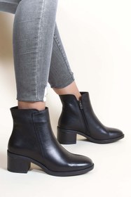 Resim Fast Step Hakiki Deri Kadın Klasik Bot 757SZA2655 