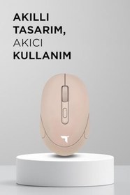 Resim Torima TM-17 Haki Çift Modlu Sessiz Kablosuz Mouse Fare 