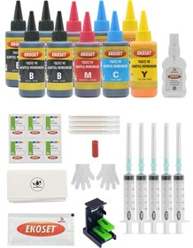 Resim ekoset Ekokartuş Dolum Seti Canon Pg-545 Cl-546 Uyumlu Renkli Ve Siyah 10'lu Set 