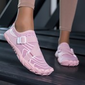 Resim Kadınların Nefes Alabilen Su Spor Ayakkabıları - Hafif Kaymaz Yürüyüş Sneaker'ları, Plaj, Yüzme, Şnorkellez, Açık Hava Maceraları, Plaj Ayakkabıları, Şık Su Ayakkabıları, Esnek Taban Tasarımı ile Mesh Üst ve Kauçuk Taban 