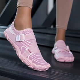 Resim Kadınların Nefes Alabilen Su Spor Ayakkabıları - Hafif Kaymaz Yürüyüş Sneaker'ları, Plaj, Yüzme, Şnorkellez, Açık Hava Maceraları, Plaj Ayakkabıları, Şık Su Ayakkabıları, Esnek Taban Tasarımı ile Mesh Üst ve Kauçuk Taban 