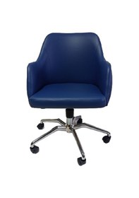 Resim Çalışma Sandalyesi Kapitone Desenli Örümcek Yıldız Ayaklı Mavi Re 