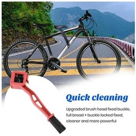 Resim Siyah Motosiklet Zincir Fırça Bisiklet Temizleme Fırçası Esnek Yüksek Yoğunluklu Kıllar Elektrikli Araç Araçları Fırça Temizleme Aracı 