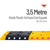 Resim İleri Trafik Klasik Hız Kesici Set Kapaklı Plastik, Yol Kasisi 25 x 35 x 5 cm - 3,5 metre 