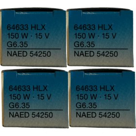 Resim Osram 64633 150W 15V G6.35 Duylu Halojen Ampul (4 Adet) 
