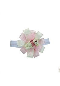 Resim Bebek Bandanası, Minik Ayıcıklı Çok Renkli 