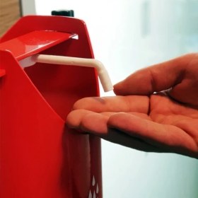 Resim Vital Ayaktan Pedallı Demir Profil El Dezenfektan Standı 