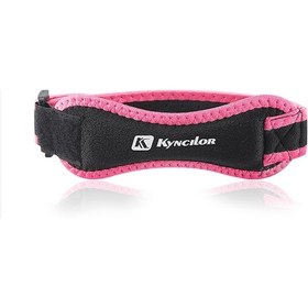 Resim Teltree Kırmızı Nilon Patella Koruyucu Kayış - Ventileli, 19.5x6cm, 38g - Diz Koruması Gül 