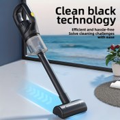 Resim Yüksek Güçlü Şarjlı El Tipi Süpürge - 1800mAh Uzun Ömürlü Pil, Güçlü Emişli Siklon Tasarım, USB Şarj, Şık Taşınabilir Yapı | Dayanıklı Struktur, Ev, Mutfak, Yatak Odası, Evcil Hayvan Tüyleri, Toz ve Araç Temizliği İçin Uygun 