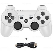 Resim Sony Ps3 Denetleyici Desteği Bluetooth Playstation 3 Joystick İçin Kablosuz K White 