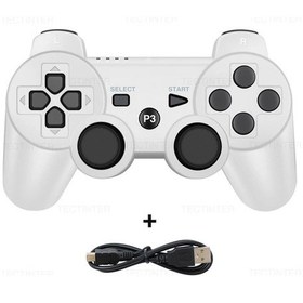 Resim Sony Ps3 Denetleyici Desteği Bluetooth Playstation 3 Joystick İçin Kablosuz K White 