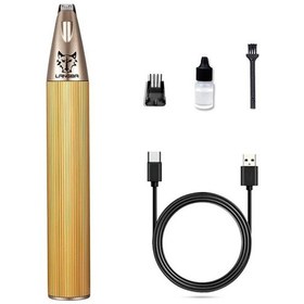 Resim Soulader Şarjlı Elektrikli Evcil Hayvan Tüy Kesme Makinesi Kedi Köpek Saç Kırpma Aparatı Alüminyum Alaşımlı Vücut Tıraş Makinesi 