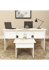 Resim KALENDER DEKOR MERKÜR-1-2 OFİS BÜRO MASASI TAKIMI MRK01 