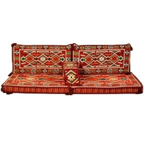 Resim Anadolu Şark Köşesi Takımı Konsepti Kırmızı Koltuk Takımı Oturma Grubu SÜNGERSİZ 