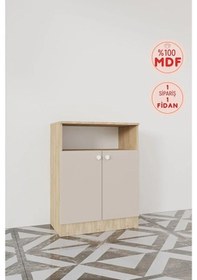 Resim Evora Modül 6 Modern Portmanto Ayakkabılık Vestiyer Vizon - Lefkas Vizon 