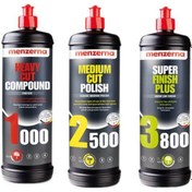 Resim Menzerna Set 1lt 1000--2500-3800 Kalın Pasta Hare Cila Set 1kg 