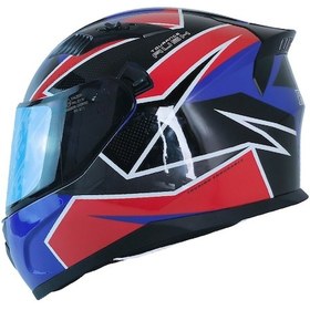 Resim Fazer Ece 22.R06 Double Vizörlü Full Face Motor Kaskı Rush Çok Renkli 