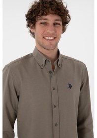 Resim U.s. Polo Assn. Erkek Vizon Gömlek Basic 50306338-vr052 Vizon 