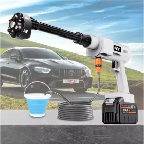 Resim SCHUTZENGER 988V Dx Çift Akülü Şarjlı Yüksek Basınçlı Oto Araba Bahçe Yıkama ve Temizleme Tabancası Makinesi 