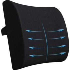 Resim Kumaşlı Medikal Orotpedik Bel ve Sırt Minderi, Sandalye Yastığı 