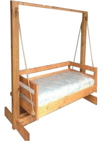 Resim Bamena Wood Terassa Ahşap Salıncak 