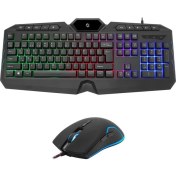 Resim Frısby FK-4865QU USB Q Tr mm Siyah Kablolu Gamıng Klavye Mouse Set 