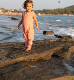 Resim Dem Koza Bebek Ve Çocuk Tulum 100% Pamuklu Organik Dokuma 