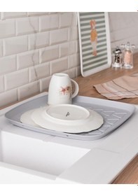 Resim Madame Coco Emmy Bulaşık Matı Gri 