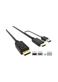 Resim Alfais 4413 HDMI To Displayport Çevirici Dönüştürücü Adaptör Monitör Kablosu 2 M 