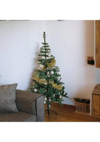 Resim T.concept Yılbaşı Çam Ağacı 150 Cm Boy, 300 Dal, Noel Yılbaşı Dekorasyonu, Metal Ayaklı, Kutulu 