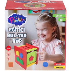 Resim Nessiworld ONY-411 Ahşap Eğitici Bultak Küp -Onyıl Oyuncak 