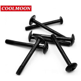 Resim Uzun Kasa Fanı Vidası - Fan Vidası - Siyah - M3 30mm - 100 Adet 