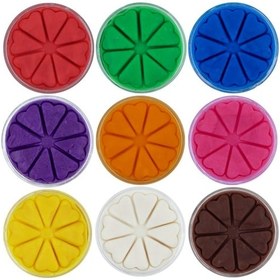 Resim Bonimo Play Dough Doğal Oyun Hamuru 9'lu Set 9 150gr 