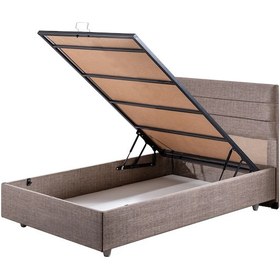 Resim Sofia İkili Set, Sofia Tek Kişilik Baza Başlık Seti Acik Kahve 90 x 200 