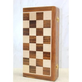 Resim MCM Group Mıknatıs Taşlı Ahşap Katlanabilir Kutulu Satranç Oyunu 40 cm G225 - Lisinya 