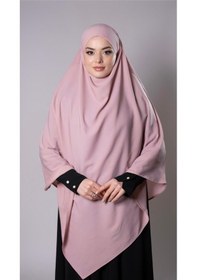 Resim Hürrem Bone Pudra Pratik Hazır Geçmeli Tesettür Eşarp Medine İpeği Bağcıklı Sufle Hijab 2301 06 
