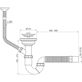 Resim DESIPHON Çöpmak S Tipi Tekli Lavabo Sifonu Ø32 – 11 cm Dik Taşmalı, Koku Önleyici ve Tıkanma Yapmayan Dayanıklı Model 