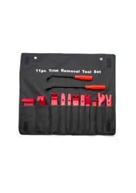 Resim Mufunye 13 Parça Trim Araçları, Otomatik Temizleme Aracı Aksesuarları Kapı Araba Radyo Pano Yükleyici Saklama Çantası İle Gözetleme Aracı 