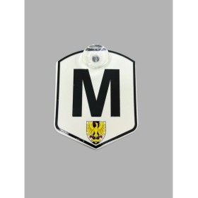 Resim Etiketçilere Özel M Cam Süsü Pleksi Vantuzlu Arma 