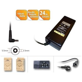 Resim Monster Uyumlu 19.5V / 6.15A 120W 2.5mm 5.5mm Notebook Adaptör (6.32A) 